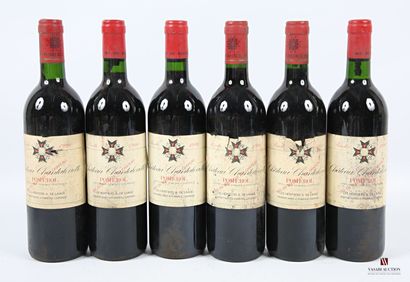 6 bouteilles	Château CHANTALOUETTE	Pomerol	1990
	Et....