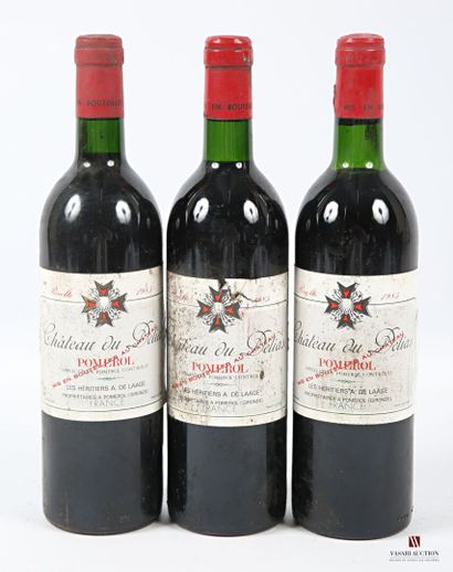 3 bouteilles	Château du DELIAS	Pomerol	1985
	Et....