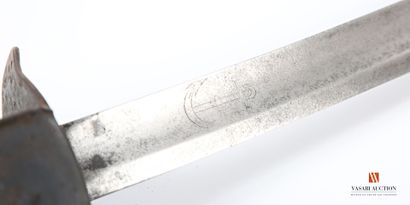 null Edge saber model 1833, blackened steel hallmarked frame, 68 cm hallmarked curved...