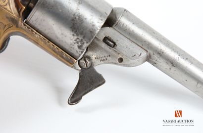 null MOORE "teat fire" revolver (front loading), 8.5 cm round rifled barrel, marked...