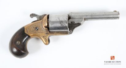 null MOORE "teat fire" revolver (front loading), 8.5 cm round rifled barrel, marked...