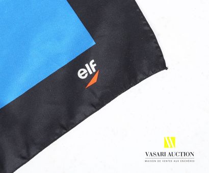 null ELF 
Foulard en soie tricolore 
78 x 78 cm
(état d'usage)
[VENDU EN L'ETAT -...
