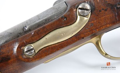 null Regulation flintlock pistol transformed percussion, 120 mm lock, smooth barrel...