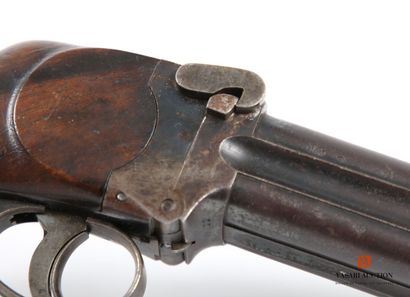 null Rare LANCASTER officer's pistol with four tilting barrels, 476 CF caliber, 16...