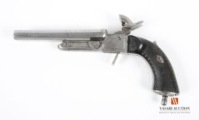 null 9 mm double-barrel pinfire pistol, venerie model, lateral push-key opening,...