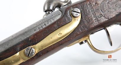 null Regulation pistol model 1822 T bis, flintlock lock converted to 130 mm percussion,...