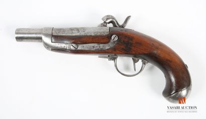 null Gendarmerie pistol model 1822 T, percusion flintlock lock, signed Manufacture...