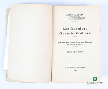 null [MARINE] - LACROIX Louis - Les derniers grands voiliers Histoire des Longs-Courriers...