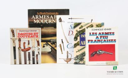 null [GUNS]
Lot including five books:
- VENNER Dominique - Les armes à feu françaises...