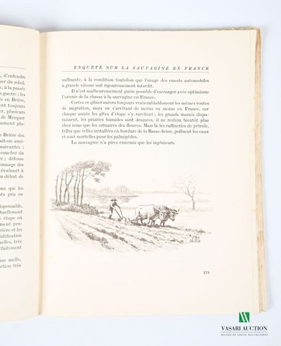 null [HUNTING STORIES]
Lot including two books:
- de WITT Jean - Chasses de Brière...
