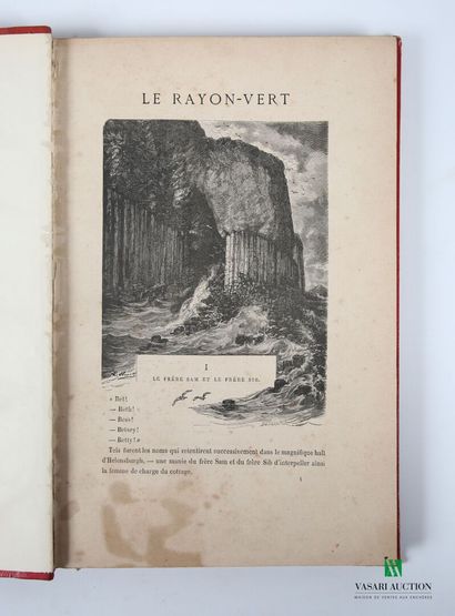 null [YOUTH - JULES VERNE]
Lot including five books:
- VERNE Jules - Le rayon vert...