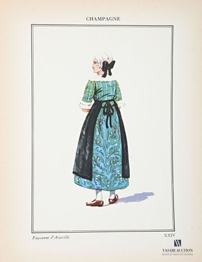 null DE GIAFFERI P.L. - LEROUX (Illustrator) - Costumes régionaux - Paris Librairie...