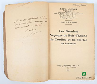 null [MARINE] - LACROIX Louis - Les derniers voyages de Bois d'Ebène, de coolies...