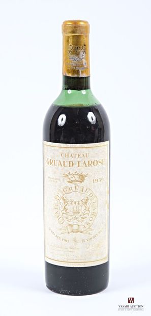 GRUAUD LAROSE	St Julien GCC	1959 1 bottle Château GRUAUD LAROSE St Julien GCC 1959
	Et....