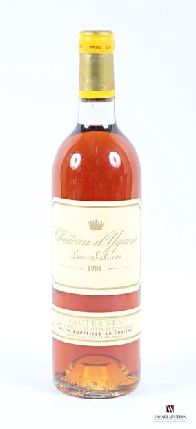 YQUEM	1er Cru Sup Sauternes	1981 1 bouteille	Château d'YQUEM	1er Cru Sup Sauternes	1981
	Et....