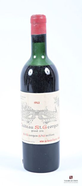 SAINT GEORGES	St Georges St Emilion	1953 1 bottle Château SAINT GEORGES St Georges...