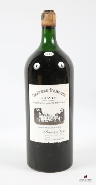 BARDINS	Graves	1979 1 imperial Château BARDINS Graves 1979
(6 L) Et. a little stained....