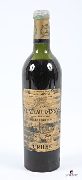 ISSAN	Margaux GCC	1953 1 bottle Château d'ISSAN Margaux GCC 1953
	Et. stained and...