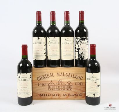 MAUCAILLOU	Moulis	1992 6 bottles Château MAUCAILLOU Moulis 1992
	Et. more or less...