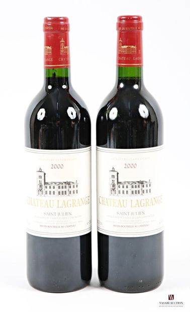 LAGRANGE	St Julien GCC	2000 2 bottles Château LAGRANGE St Julien GCC 2000
	Et. slightly...