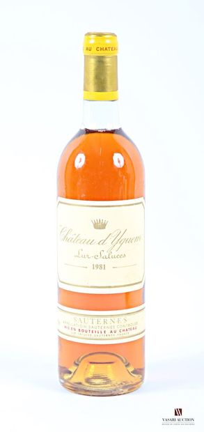 YQUEM	1er Cru Sup Sauternes	1981 1 bottle Château d'YQUEM 1er Cru Sup Sauternes 1981
	Et....