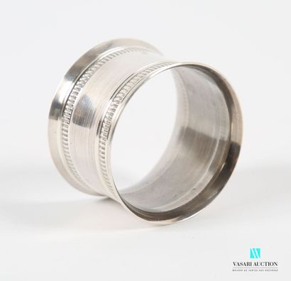 null Napkin ring in silver 925 thousandths, the edges hemmed with a frieze of gadroons
Weight:...