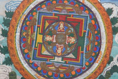 null École tibétaine du XXème siècle - bouddhisme & tantrisme
Le Mandala (la Roue)...