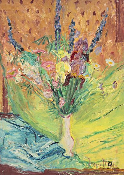 null MONDIN Yvonne (1898-1967)
Nature morte au bouquet de fleurs
Huile sur toile
Signée...