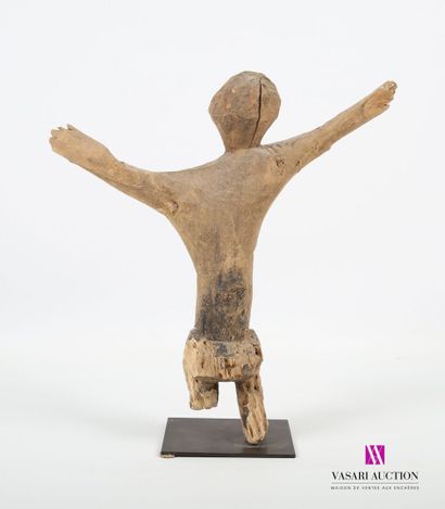 null BURKINA FASO, LOBI
Statue en bois sculpté figurant une femme les bras levés.
Haut....