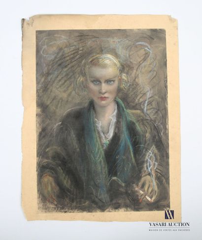 null MARESTÉ Georges Jules dit Géo MARESTÉ (1875-1940)
Portrait de Suzy Wiener au...