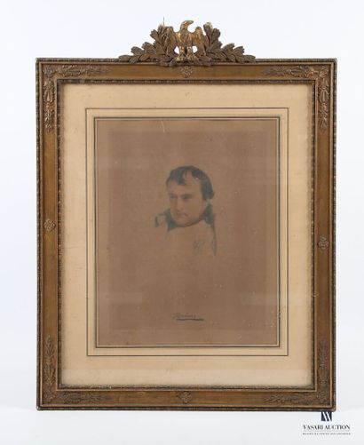null École française du XIXème siècle
Portrait de Napoléon 
(brunissement et quelques...