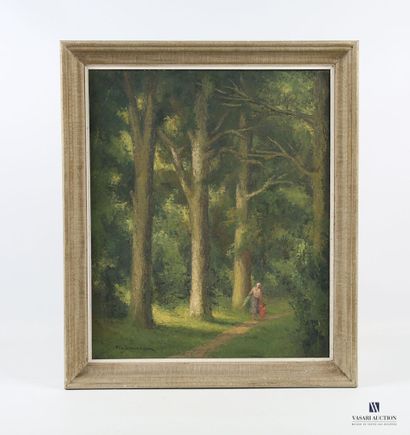 null LADUREAU Pierre (1882-1975)
Jeune femme et son enfant se baladant en forêt
Huile...