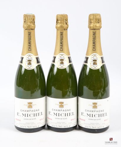 null 3 bouteilles	Champagne E. MICHEL Brut Réserve		
	Présentation et niveau, im...