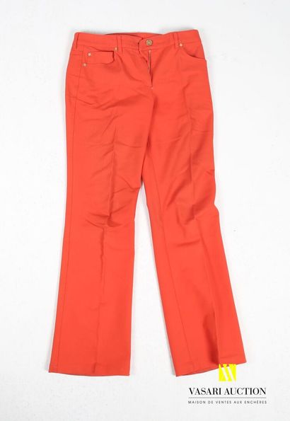 null ESCADA
Pantalon de couleur orange en coton et élasthanne
Taille 36 
(petites...