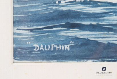 null MALLET Gilles (XX-XXIème siècle)
Dauphin
Aquarelle et gouache sur papier
Signée...
