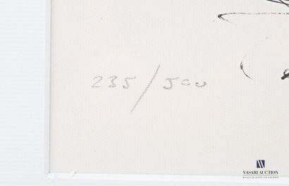 null DAUGUET Jean-Claude (1939-2002), d'après
Voilier en mer 
Lithographie en noir
Numérotée...