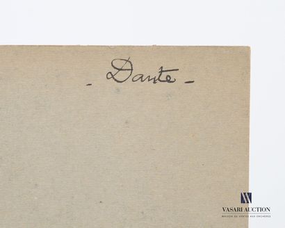 null BÉTOUT Charles (1869 -1945)
Dante
Gouache sur carton
Signé en bas à droite,...