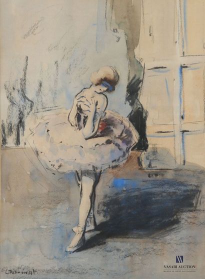 null POTRONAT Lucien (1889-1974)
Ballerine pensive
Technique mixte
Signée en bas...