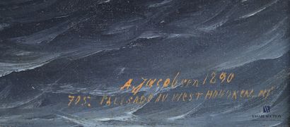 null JACOBSEN Antonio (1850-1921)
La Champagne
Huile sur toile
Signée en bas à droite
(accident...