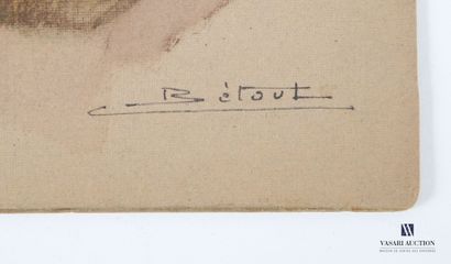 null BÉTOUT Charles (1869 -1945)
Études d'une tête d'enfant 
Deux gouaches sur carton
Signées...