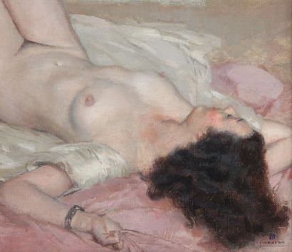 null ROGANEAU François Maurice (1883-1973)
Femme nue alanguie aux jambes croisées
Huile...