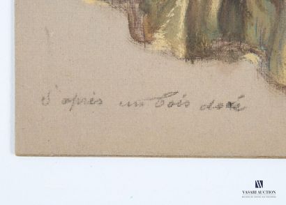 null BÉTOUT Charles (1869 -1945)
Études d'une tête d'enfant 
Deux gouaches sur carton
Signées...