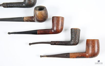null Lot de six pipes de marque Stanwell, Myon, GBD Roissy, Milano, Amster-pipe
(usures,...