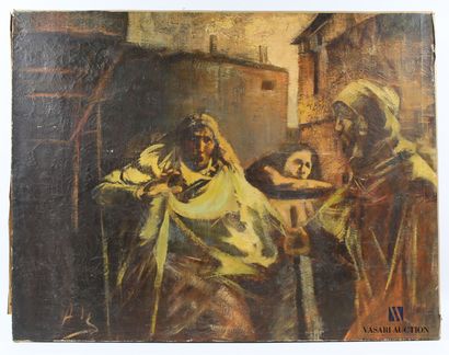 null PIERS (20th century)
The Vision
Oil on canvas
Signed lower left, signed Piers...
