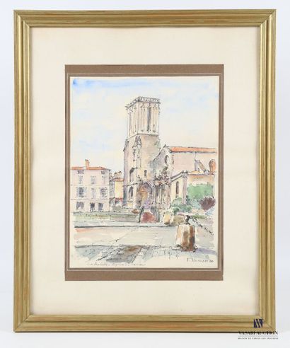 null ROTSTADT F. (XXème siècle)
La Rochelle - Église Saint Sauveur
Aquarelle
Titrée,...