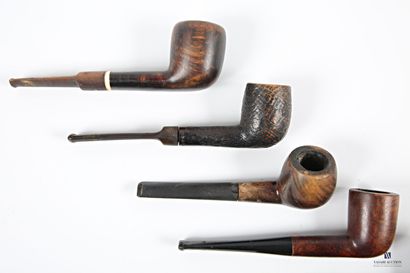 null Lot de six pipes de marque Stanwell, Myon, GBD Roissy, Milano, Amster-pipe
(usures,...