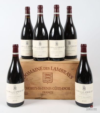 null 6 bouteilles	CLOS DES LAMBRAYS GC mise Domaine des Lambrays		2007
	Et. tachées....