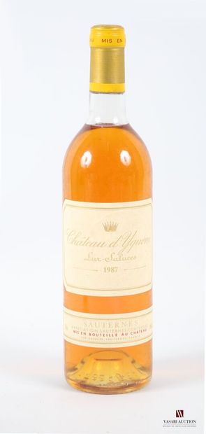 null 1 bouteille	Château d'YQUEM	1er Cru Sup Sauternes	1987
	Et. excellente. N :...