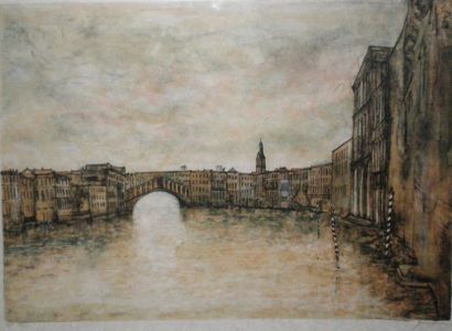 null GANTNER Bernard (né en 1928)

Pont du Rialto à Venise

Lithographie

Signée...