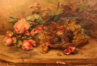 null FAUBRIN B. (XIXème siècle)

Nature morte aux roses et aux figues

Huile sur...